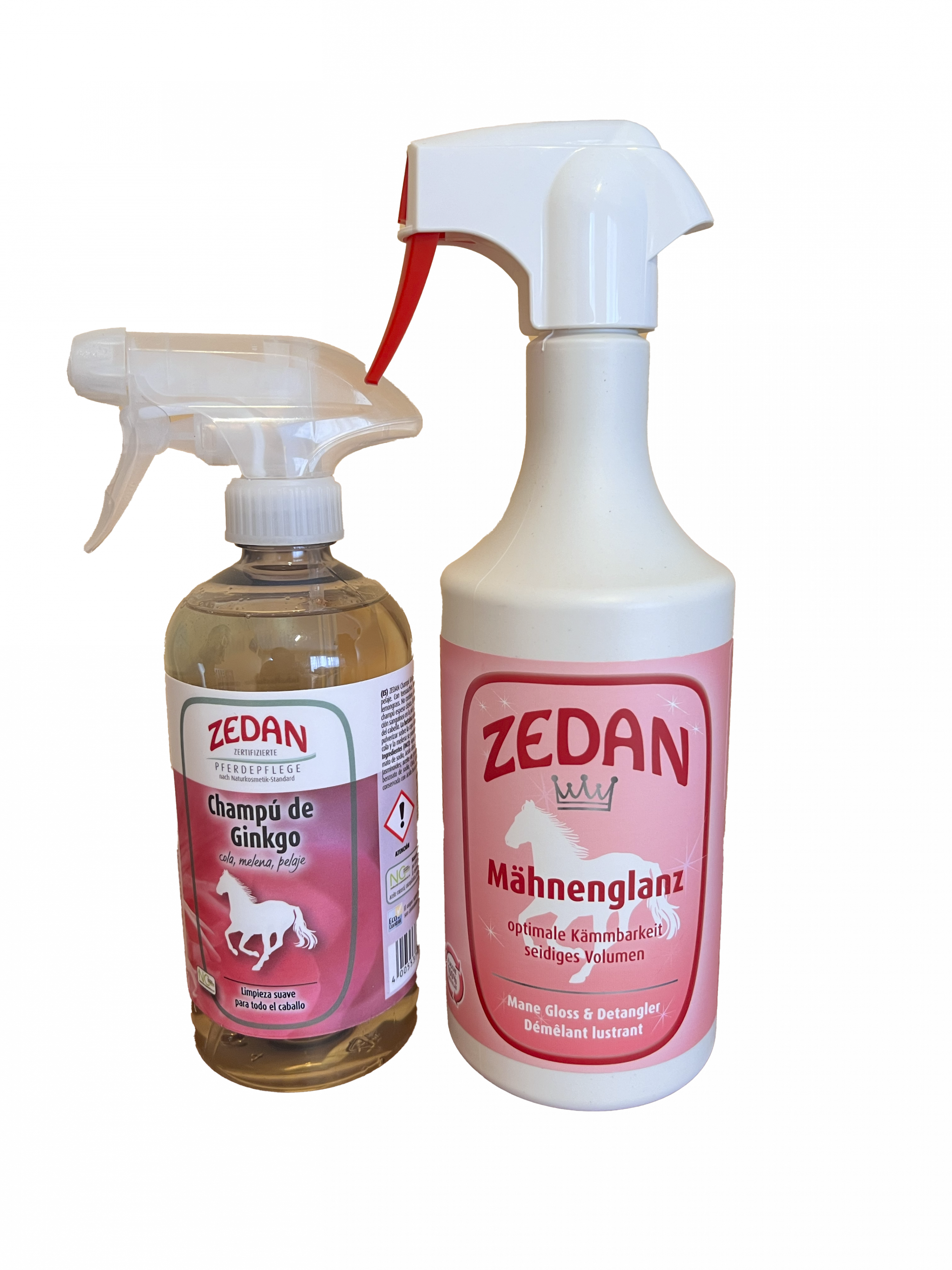 Champú Natural (500ml) y Desenredante (750ml)